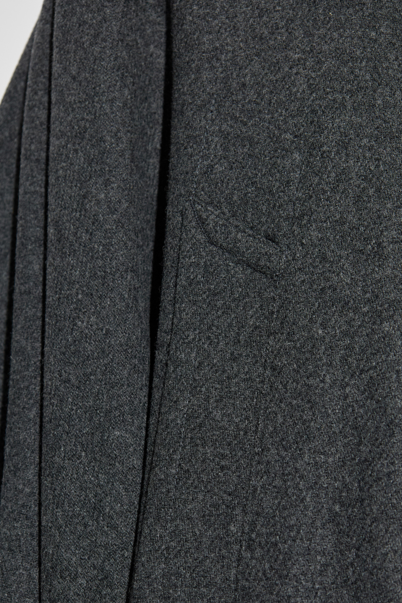 Grey Coat with wool trim MM6 Maison Margiela - Vitkac AS